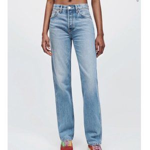 Re/Done 90s High Rise Loose Straight Jeans